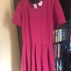 NWT lularoe Amelia solid color- raspberry color